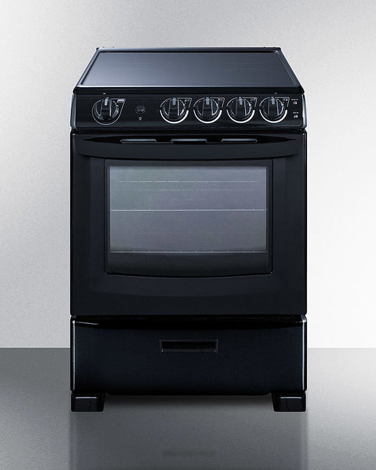 Summit REX2431BRT 24" Wide Electric Smooth-Top Range