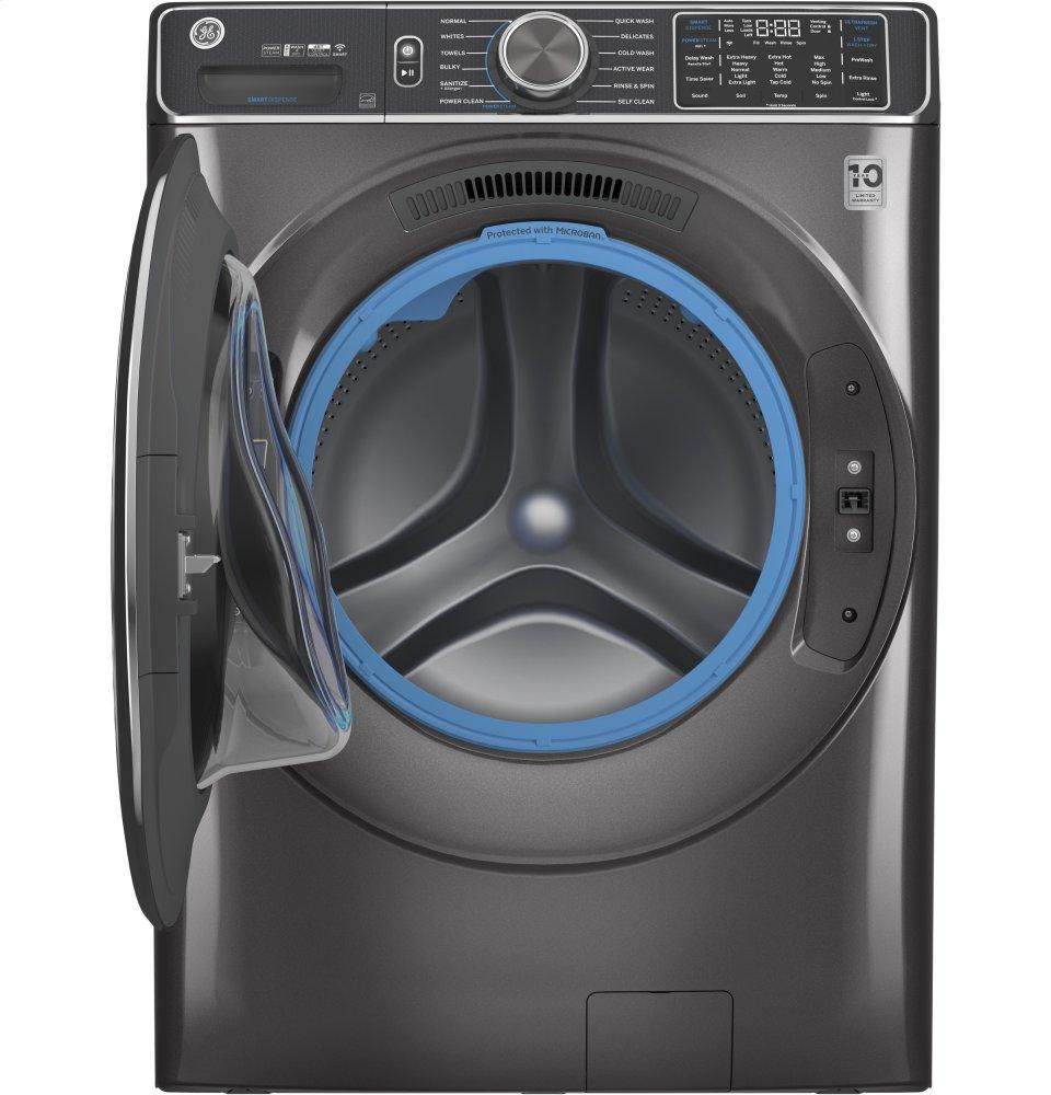 Ge Appliances GFW850SPNDG Ge® 5.0 Cu. Ft. Capacity Smart Front Load Energy Star® Steam Washer With Smartdispense&#8482; Ultrafresh Vent System With Odorblock&#8482; And Sanitize + Allergen