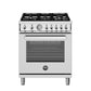Bertazzoni PRO305GASXV 30 Inch All Gas Range, 5 Burners Stainless Steel