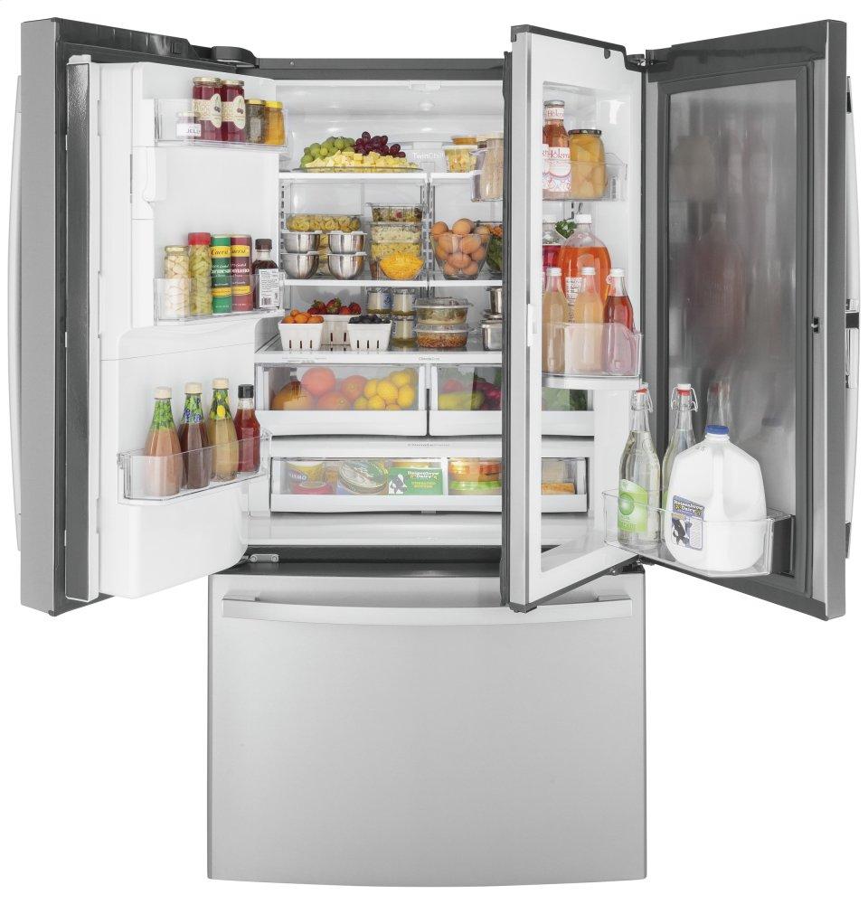 Ge Appliances GFD28GYNFS Ge® 27.7 Cu. Ft. Fingerprint Resistant French-Door Refrigerator With Door In Door