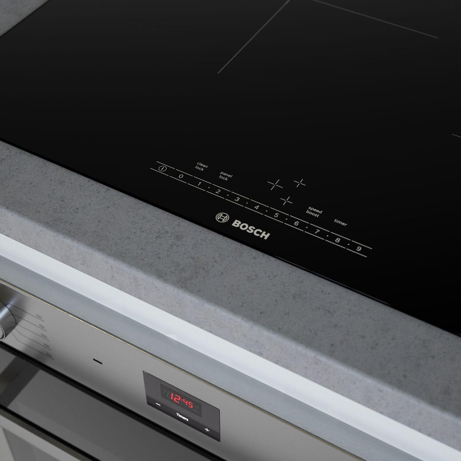 Bosch NIT5460UC 500 Series Induction Cooktop 24'' Black, Surface Mount Without Frame Nit5460Uc