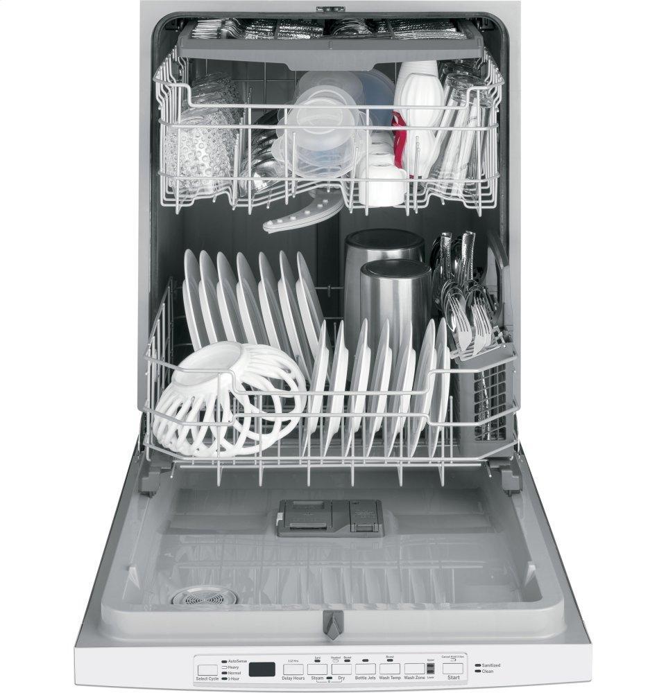 Ge Appliances GDT630PGMWW Ge® Top Control With Plastic Interior Dishwasher With Sanitize Cycle & Dry Boost