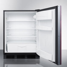 Summit FF6BBIIFADA Ada Compliant All-Refrigerator For Built-In General Purpose Use, Auto Defrost W/Integrated Door Frame For Overlay Panels And White Cabinet