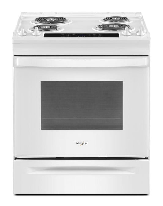 Whirlpool WEC310S0LW 4.8 Cu. Ft. Whirlpool® Electric Range With Frozen Bake™ Technology