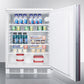 Summit FF7LBIIF Commercially Listed Built-In Undercounter All-Refrigerator For General Purpose Use, Auto Defrost W/Lock, Integrated Frame For Overlay Panels, White Cabinet