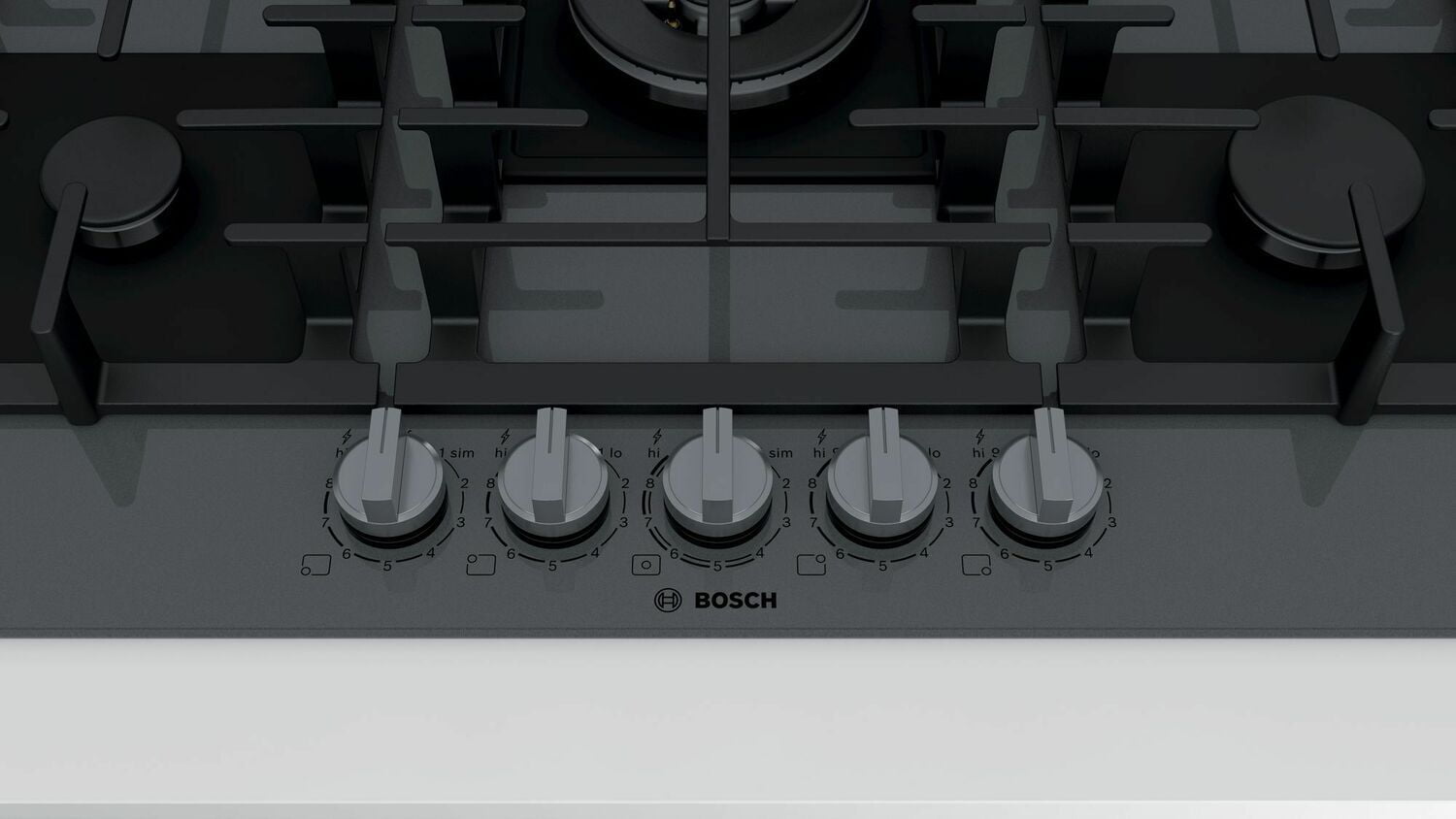 Bosch NGMP677UC Benchmark® Gas Cooktop 36'' Hard Glass, Dark Silver Ngmp677Uc