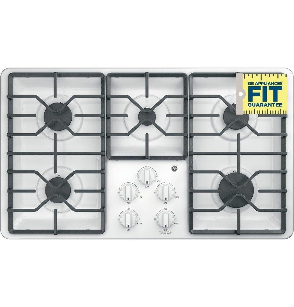 Ge Appliances JGP3036DLWW Ge® 36" Built-In Gas Cooktop With Dishwasher-Safe Grates