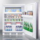 Summit CT66LBIIF Built-In Undercounter Refrigerator-Freezer For General Purpose Use, W/Dual Evaporator Cooling, Lock, Integrated Door Frame For Overlay Panels, White Cabinet