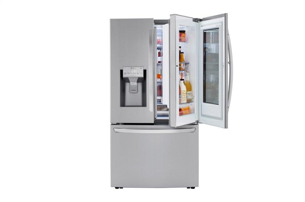 Lg LRFVC2406S 24 Cu. Ft. Smart Wi-Fi Enabled Instaview™ Door-In-Door® Counter-Depth Refrigerator With Craft Ice™ Maker