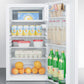 Summit CM406WBIADA Built-In Undercounter Refrigerator-Freezer In White For Use In Ada Compliant Settings