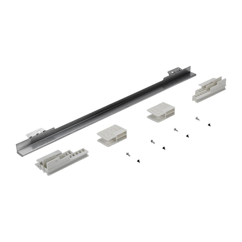 Amana W11173704 30" Combination Wall Range Flush Installation Trim Kit, Black/Stainless Steel