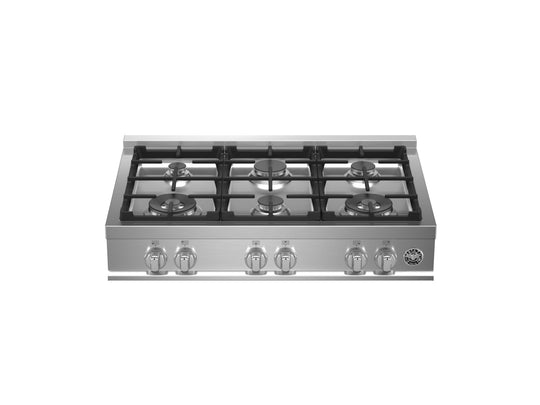 Bertazzoni MAST366RTXE 36 Gas Rangetop 6 Burners Stainless Steel