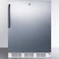 Summit FF7LWCSSADA Ada Compliant Built-In Undercounter All-Refrigerator For General Purpose Or Commercial Use, Auto Defrost W/Ss Wrapped Exterior, Towel Bar Handle, And Lock