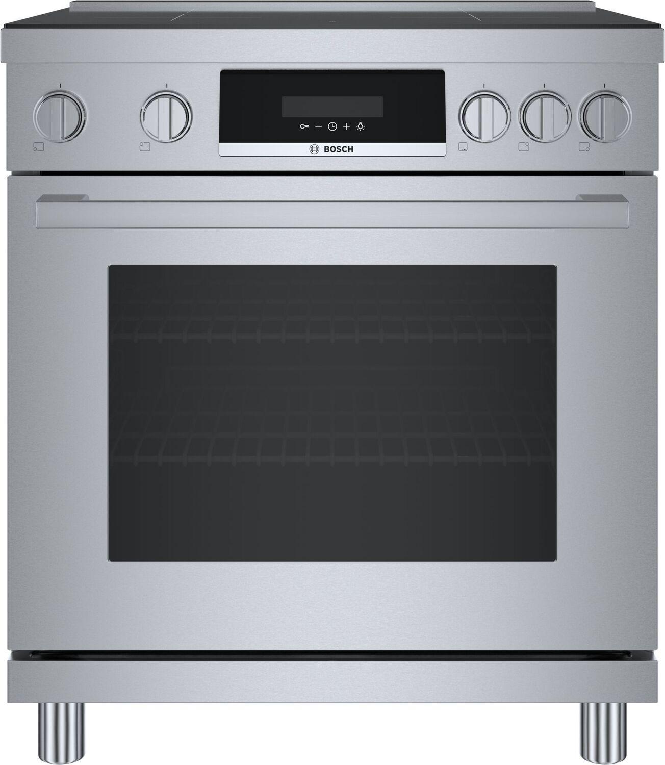 Bosch HIS8055U 800 Series Induction Freestanding Range 30'' Stainless Steel HIS8055U