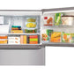Lg LTCS24223S 24 Cu. Ft. Top Mount Refrigerator