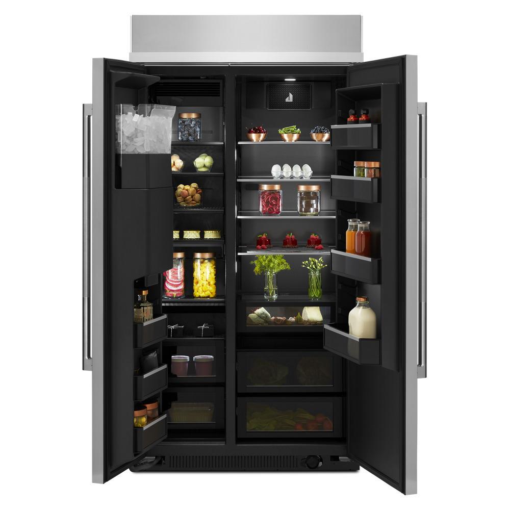 Jennair JBSS42E22L Rise™ 42" Built-In Side-By-Side Refrigerator With External Ice And Water Dispenser