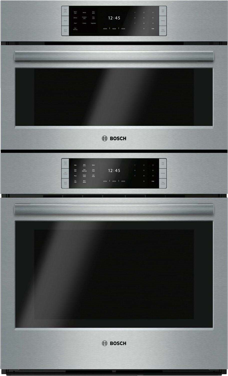 Bosch HSLP751UC Benchmark Series, 30" Combo, Upper: Steam Convection, Lower: Eu Conv, Tft Touch Control