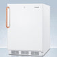 Summit FF7LWBITBCADA Ada Compliant Built-In Undercounter All-Refrigerator For General Purpose Or Commercial Use, With Pure Copper Handle, Lock, Auto Defrost Operation, And White Exterior