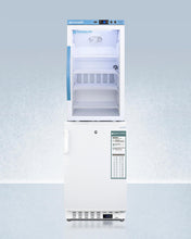 Summit ARG3PVADA305AFSTACK Stacked Combination Of Arg3Pv Automatic Defrost Vaccine Refrigerator With Antimicrobial Silver-Ion Handle And Ada305Af Manual Defrost Vaccine Freezer, Both With Hospital Grade Cords With 'Green Dot' Plugs