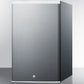 Summit FF31L7BICSS Commercial Style Built-In Capable Compact All-Refrigerator In Stainless Steel With Digital Thermostat