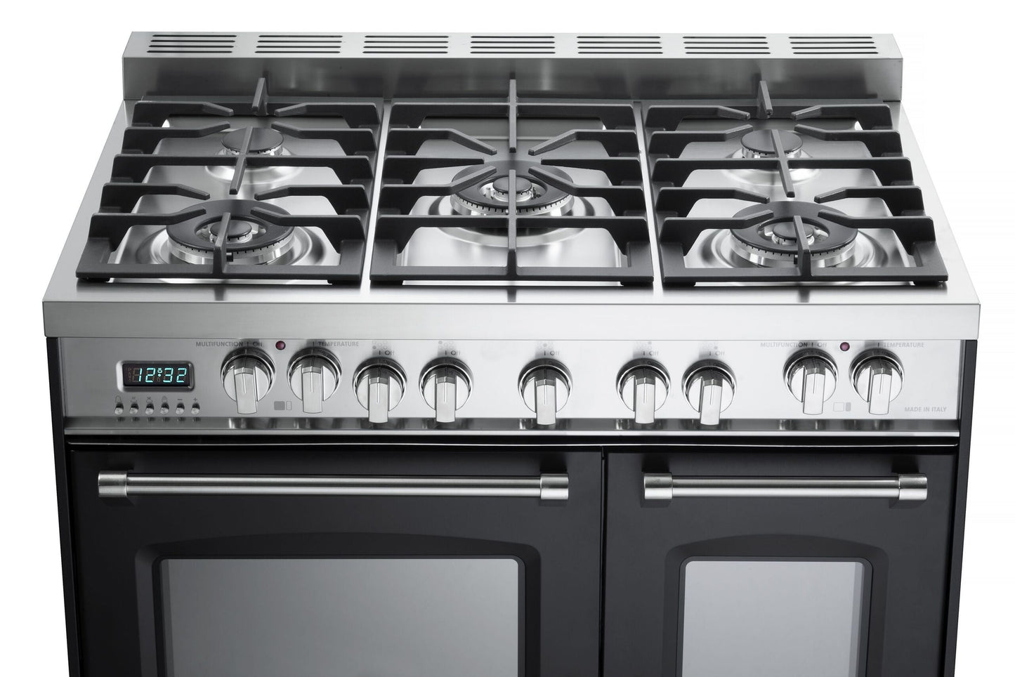 Verona VPFSGE365DE Matte Black 36" Prestige Dual Fuel Double Oven Range