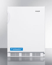 Summit AL650 Freestanding Ada Compliant Refrigerator-Freezer For General Purpose Use, With Dual Evaporator Cooling, Cycle Defrost, And White Exterior