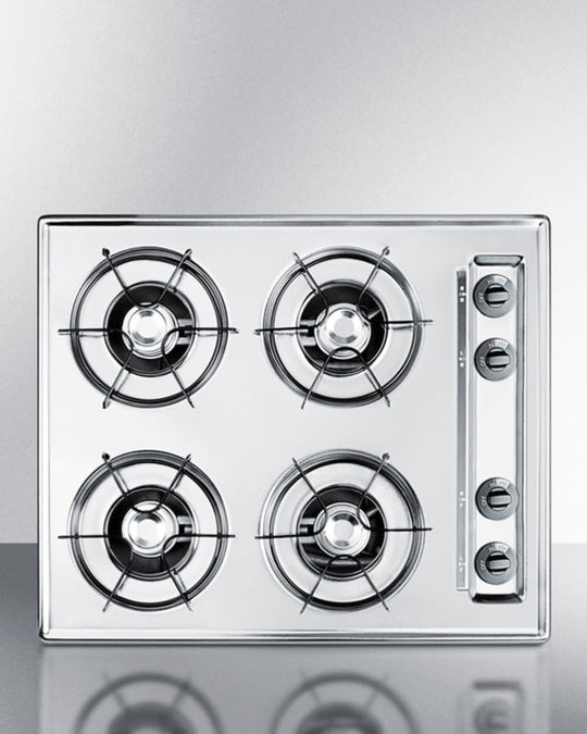 Summit ZNL033 24" Wide 4-Burner Gas Cooktop