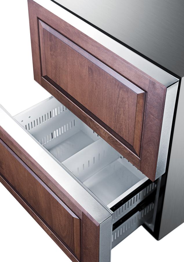 Summit SPRF2D5PNR 24" Wide Panel-Ready 2-Drawer Refrigerator-Freezer (Panel Not Included)