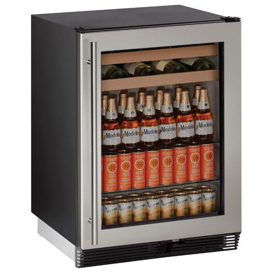 U-Line U1024BEVS00B 1024Bev 24" Beverage Center With Stainless Frame Finish (115 V/60 Hz Volts /60 Hz Hz)
