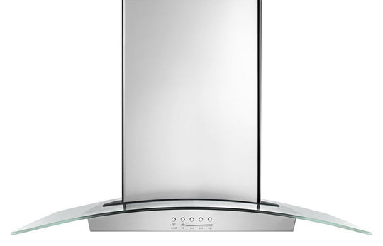 Whirlpool WVI75UC6DS 36" Modern Glass Island Mount Range Hood