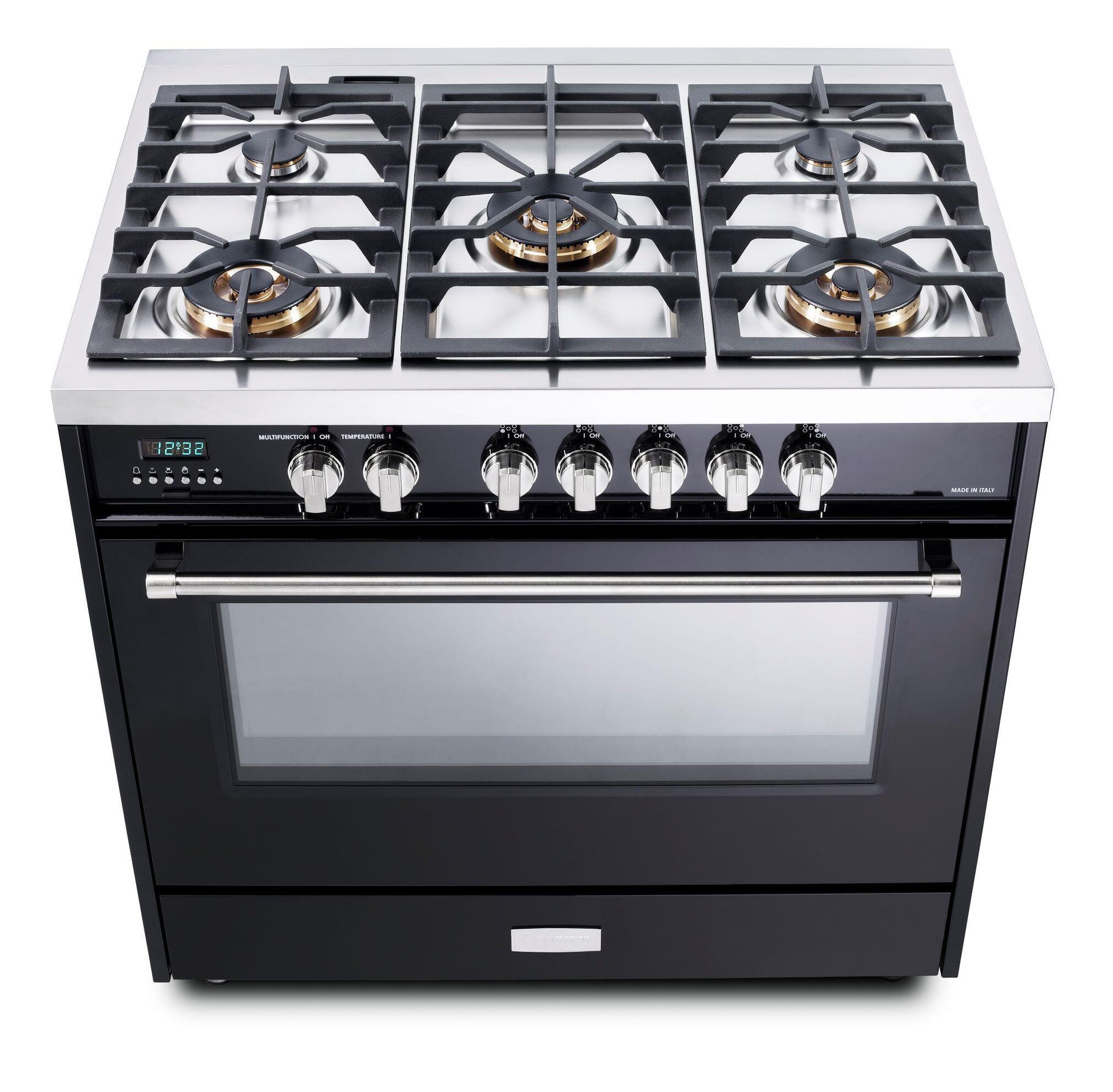 Verona VDFSGE365GB Gloss Black 36" Dual Fuel - Designer Series