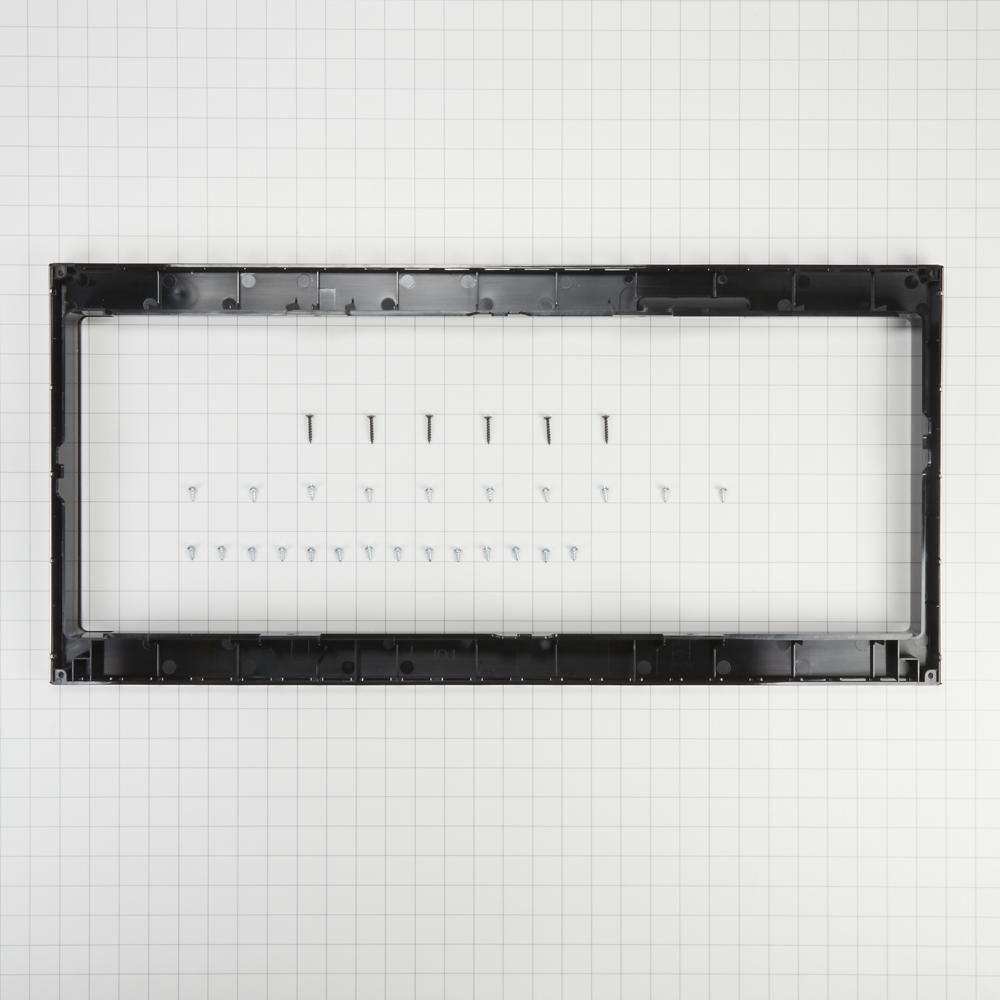 Amana W11451314 Built-In Low Profile Microwave Slim Trim Kit With Pocket Handle, Stainless Steel