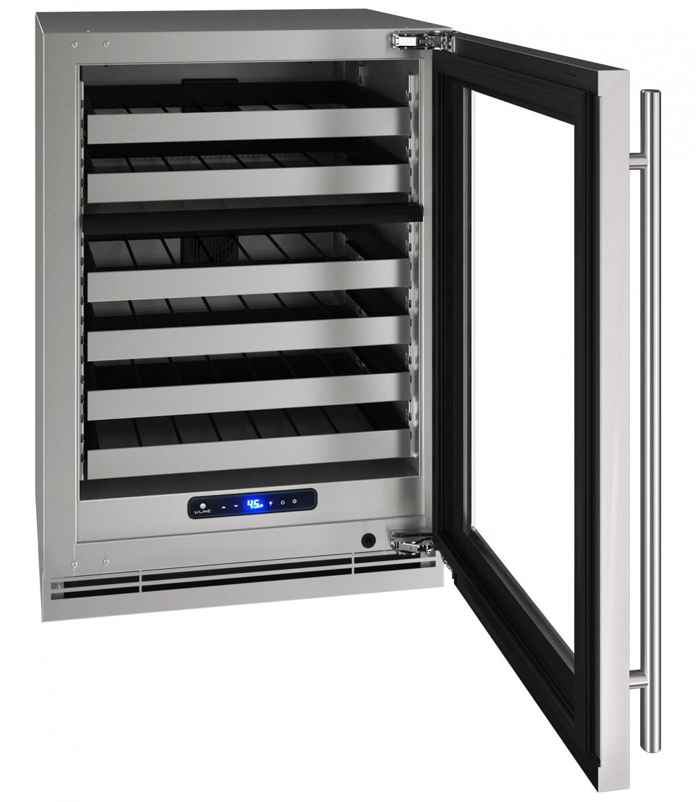 U-Line UHWD524SG41A Hwd524 24" Dual-Zone Wine Refrigerator With Stainless Frame Finish And Right-Hand Hinge Door Swing (115 V/60 Hz Volts /60 Hz Hz)