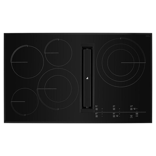 Jennair JED4536KB 36" Oblivion Glass Electric Radiant Downdraft Cooktop With Tap Touch Controls
