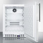 Summit SCFF52WFR Frost-Free Built-In Undercounter All-Freezer For Residential Or Commercial Use, With Stainless Steel Door Frame For Slide-In Panels And White Cabine