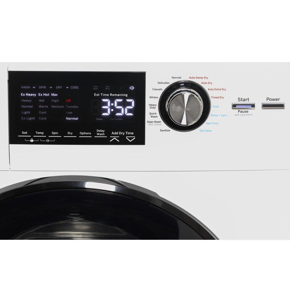 Ge Appliances GFQ14ESSNWW Ge® 24" 2.4 Cu. Ft.Capacity Front Load Washer/Condenser Dryer Combo