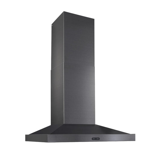 Broan EW5430BLS Broan® 30-Inch Convertible Wall-Mount Chimney Range Hood, 500 Cfm, Black Stainless Steel