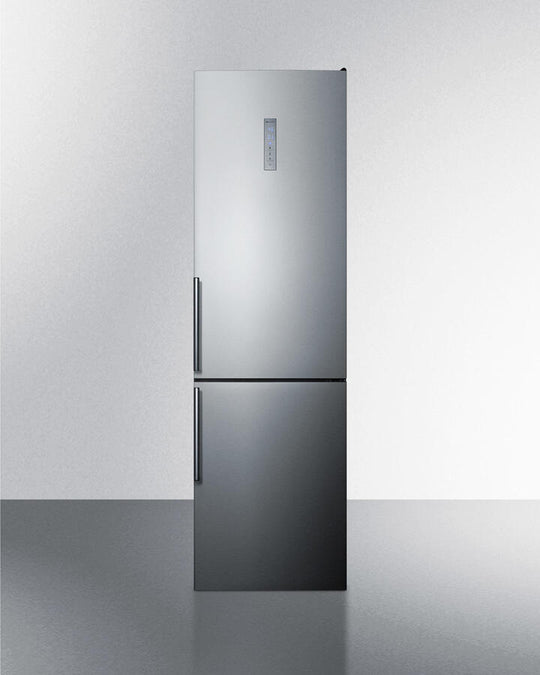 Summit FFBF192SSBI 24" Wide Built-In Bottom Freezer Refrigerator