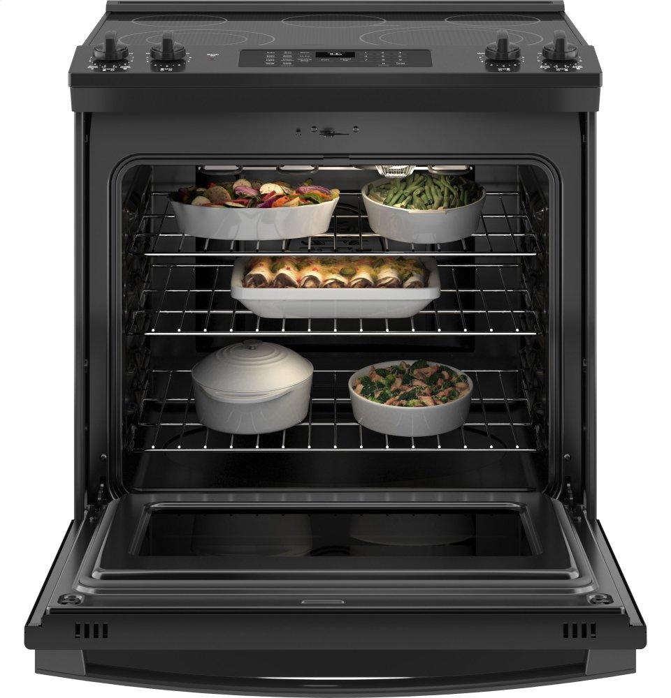 Ge Appliances JS760DPBB Ge® 30" Slide-In Electric Convection Range With No Preheat Air Fry