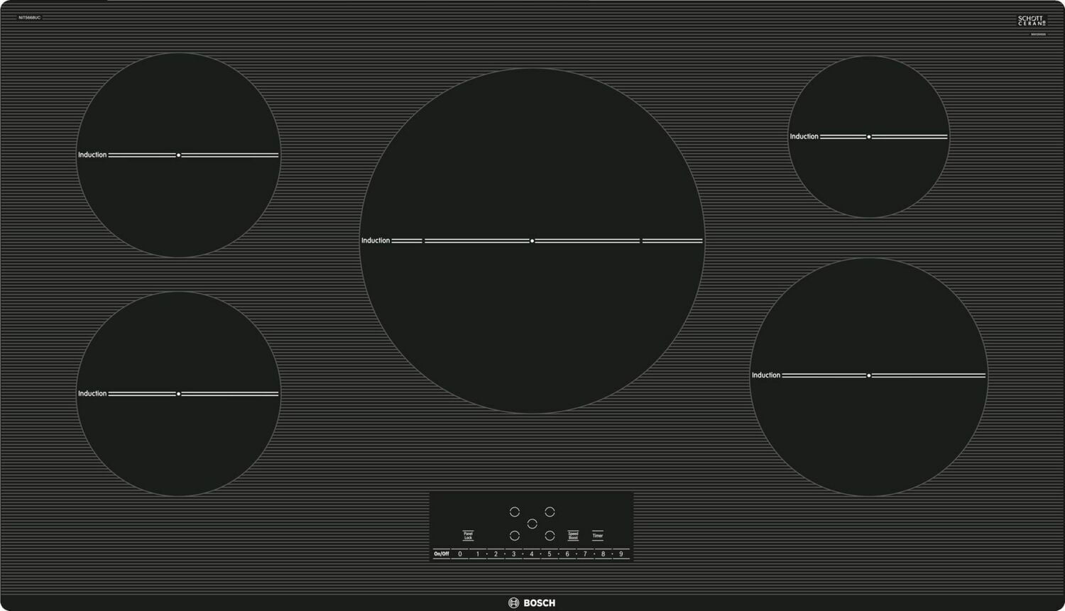 Bosch NIT5668UC 500 Series 36" Induction Cooktop