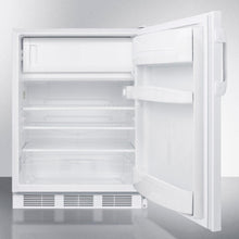 Summit AL650 Freestanding Ada Compliant Refrigerator-Freezer For General Purpose Use, With Dual Evaporator Cooling, Cycle Defrost, And White Exterior