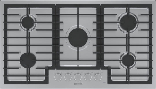 Bosch NGM5658UC 500 Series Gas Cooktop 36'' Stainless Steel Ngm5658Uc