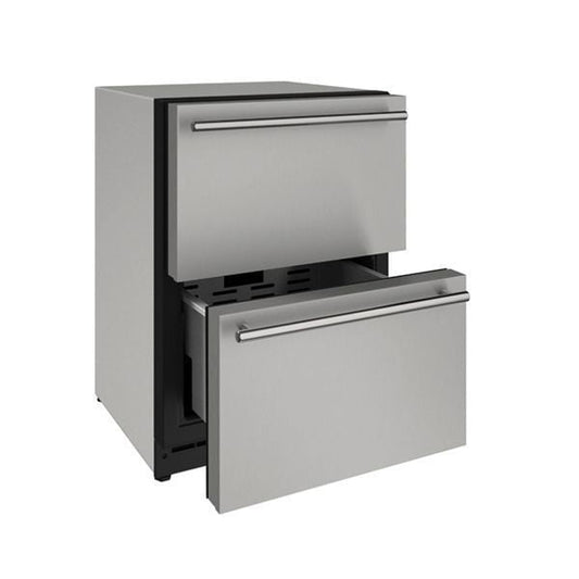 U-Line U2224DWRS00A 2224Dwr 24" Refrigerator Drawers With Stainless Solid Finish (115 V/60 Hz Volts /60 Hz Hz)