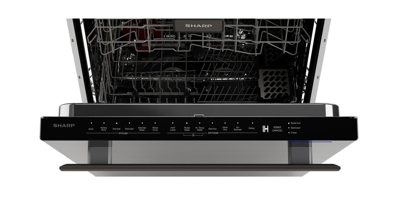 Sharp SDW6757ES Sharp 24 In. Slide-In Stainless Steel Dishwasher