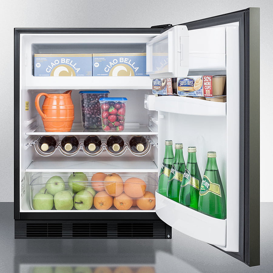 Summit CT663BKBIKSHH 24" Wide Built-In Refrigerator-Freezer