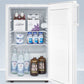 Summit FF511LBI7NZADA Commercially Approved Ada Compliant Nutrition Center Series All-Refrigerator In White For Built-In Or Freestanding Use, With Front Lock And Digital Temperature Display