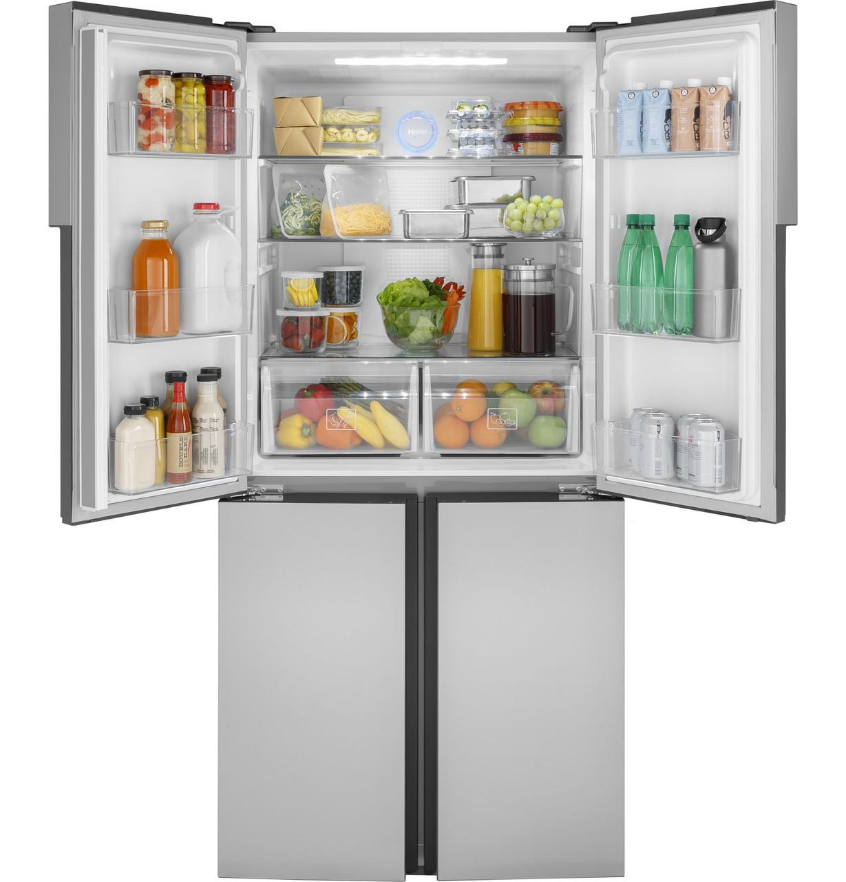 Haier QHE16HYPFS 16.4 Cu. Ft. Quad Door Refrigerator
