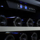 Summit SWC1380D 122 Bottle Dual Zone Wine Cellar With Seamless Stainless Steel Trimmed Glass Door, Lock, And Digital Controls