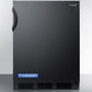 Summit AL652B Freestanding Ada Compliant Refrigerator-Freezer For General Purpose Use, With Dual Evaporator Cooling, Cycle Defrost, And Black Exterior