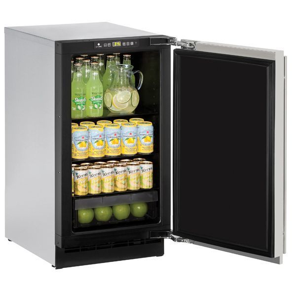 U-Line U2218RS00B 2218R 18" Refrigerator With Stainless Solid Finish (115 V/60 Hz Volts /60 Hz Hz)